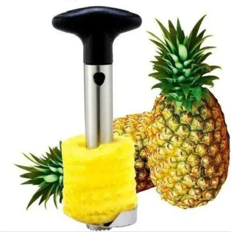 Fruits Ananas Corer Trancheuses Éplucheur Parer Cutter Cuisine Cutter Éplucheur Outil Facile En Acier Inoxydable ou En Plastique En Acier Inoxydable (1/5)