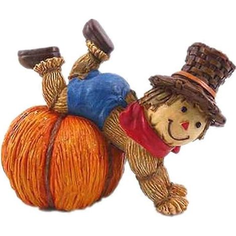 Halloween-Dekoration – Kürbisfigur – Erntezeit – 13,5 x 8 x 10,5 cm (1/5)
