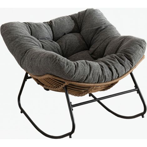 GagaFauteuil à bascule, chaise d'appoint en chenille, fauteuil moderne pour chambre d'enfant, salon, chambre à coucher (1/5)