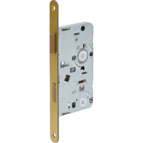 Serrure encastrée pour portes de WC ES WC R G 55 78 20-61771, dorée (1/3)