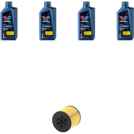 Kit filtro olio e 4L compatibile con Seat Cordoba III 1.6 16v 77kw dal 2006 al 2009 (1/2)