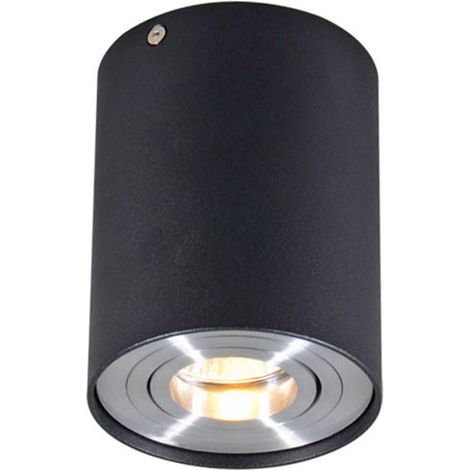Spot Black and Steel Swivel and Tiltable - Rondoo Up