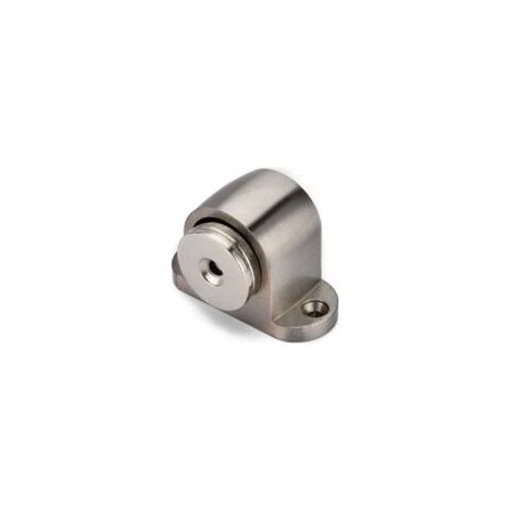 Tope magnético para puerta ZVD, de suelo, metal cepillado - Crezuo (1/4)