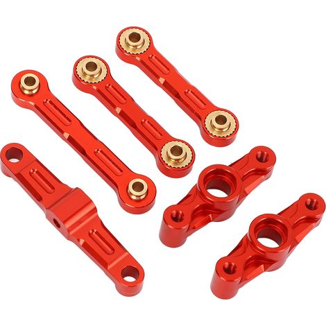 Biellette de direction en alliage haute performance pour voiture RC TT02 (rouge) (1/5)