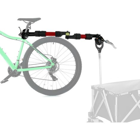 Attelage de remorque de vélo, connecteur rotatif à 270° pour chargement de vélo, conception modulaire de composants en nylon, système d'amortissement et de direction, adapté aux vélos avec tube (1/5)
