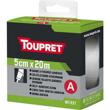 Toupret Self Adhesive Fine Scrim Tape - 5cm x 20m