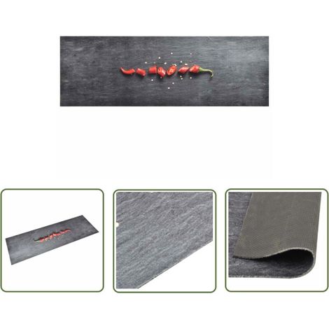 Tapis de cuisine lavable - Tapis de salon Style Moderne Poivre 60x180 cm BV307058 (1/5)
