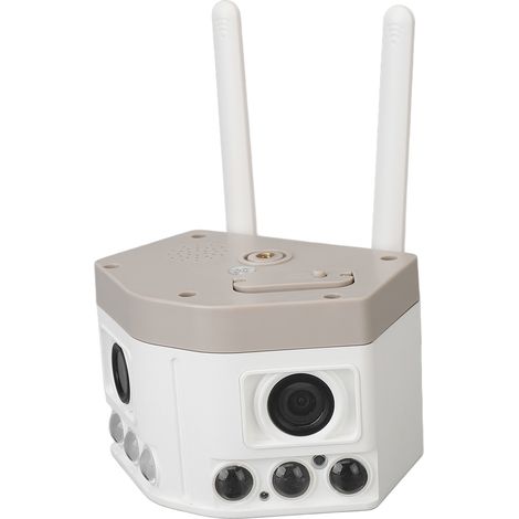 Caméra de surveillance panoramique à double objectif 180° (norme européenne) (1/5)