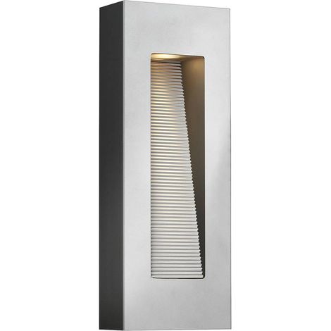Elstead Luna - Applique da esterno a LED 2 luci Titanio IP44 (1/4)