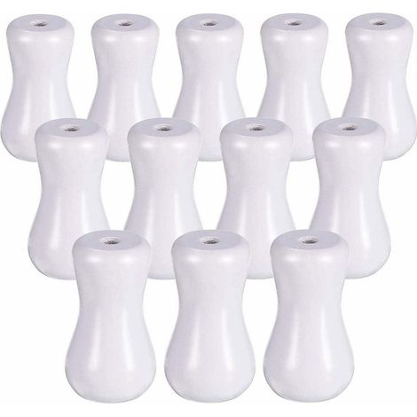 [Lot de 12] Stores romains blancs en bois, stores en bambou, accessoires de rideaux, stores vénitiens, suspensions pour stores romains (1/5)