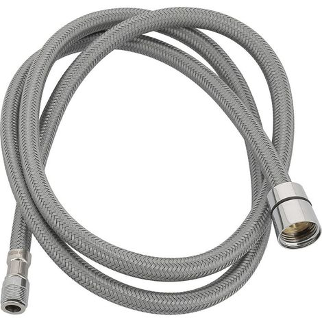 – Flexible de douche nylon 1m50 – Mâle 15x100 – Raccord écrou métal F.1/2 (15x21) – Certifié NF pour mitigeurs d'évier