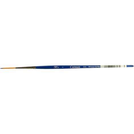 Winsor & Newton Cotman 5303001, Pennello, Legno, Nr. 1 - 1,5 mm, Rund - Takelage - Pinsel, kurzer Stiel, Blu