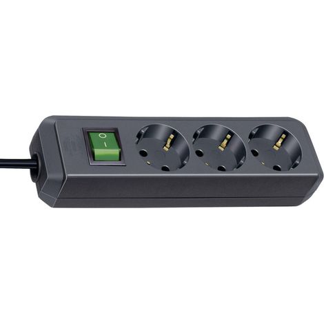 Brennenstuhl 1152300015 Mehrfachsteckdose 1,5 m 3 AC-Steckdosen Schwarz