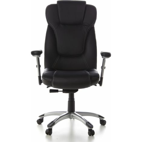 [GEBRAUCHT] B-Ware Hjh Office Bürostuhl Chefsessel Stuhl Embassy 200 Feinleder Schwarz Möbel