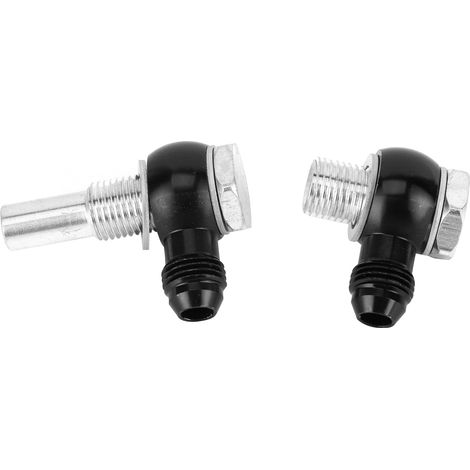Raccord banjo à 90° 6AN x 1/4NPSM pour refroidisseur d'huile de transmission GM 4L80E (1997 à mi-2010A). (1/5)