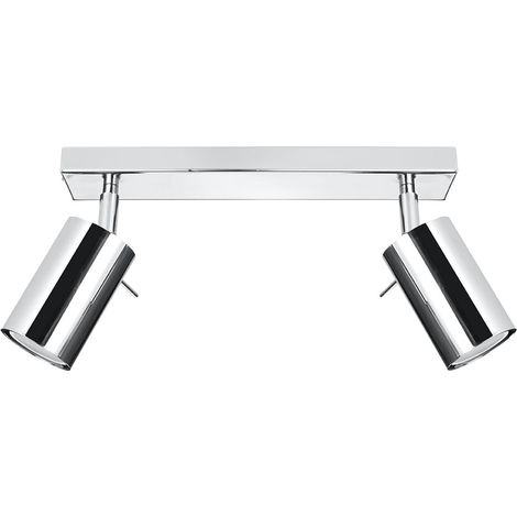 Plafonnier Ring 2 GU10 chromé Sollux SL.0728 (1/5)