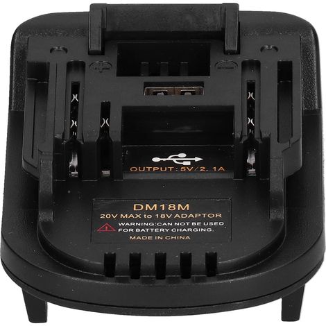 Adaptateur de batterie au lithium avec connecteur d'alimentation et interface de chargement USB (1/5)