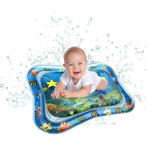 Tapis d'eau Gonflable pour Bébé, Tapis de Jeu en PVC Imperméable, Rempli d'eau pour Les Bébés, Centre de Jeux D'activités Amusantes (1/4)