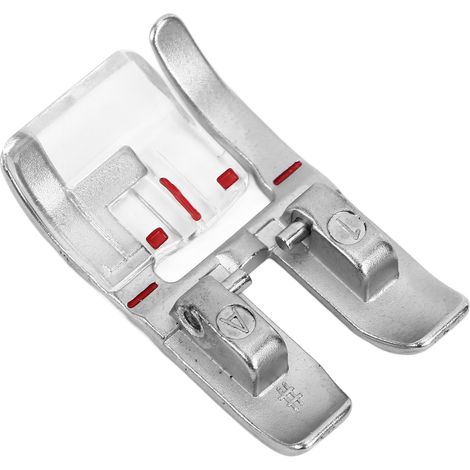Pied presseur transparent Pfaff en acier inoxydable 3,2x1,9cm pour patchwork et couture, facile à remplacer. (1/5)