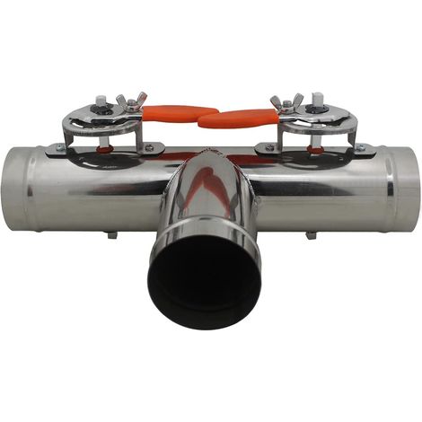 Registre manuel T registre bypass pour clapet ventilation climatisation vmc conduit hotte aspirante (1/5)