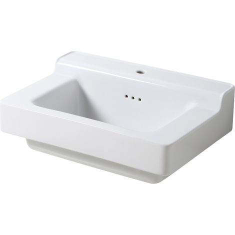 INDUSTRIALIS - LAVABO IN CERAMICA BIANCO RETRO - Lavabi - 75x50x27CM