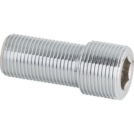 Ecoulement en S, droite DN20(3/4") x DN15(1/2") x 60mm
