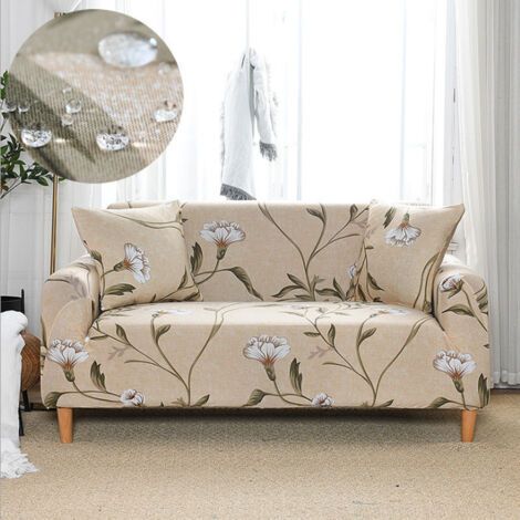 Housse de Canapé 2 Place 145185cm fleurs Couverture Canapé avec Accoudoirs Moderne Couvre Canapé Elastique Universelle Revêtement de Canapé Housse de Protection (1/3)