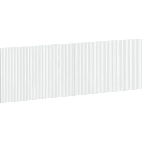 Tête de lit murale ARNHEM Blanc brillant Bois d'ingénierie vidaXL