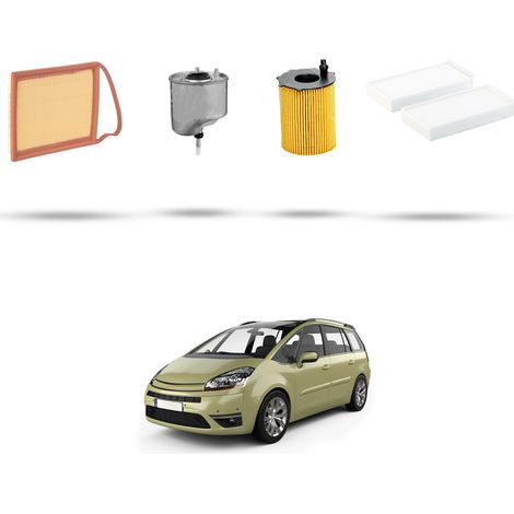 Kit tagliando 4 filtri compatibile con Citroen C4 Picasso 1.6 hdi 82kw dal 2010 (1/5)