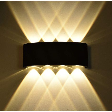 Luminaire mural LED 8W étanche IP65, projecteur orientable aluminium pour intérieur/extérieur, spot descendant moderne (1/5)
