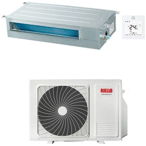Climatizzatore Condizionatore Riello Canalizzato AARIA MONO PLUS I-AMD 18000 BTU AMD 50 PA 20151425 Inverter R32 Classe A++/A+