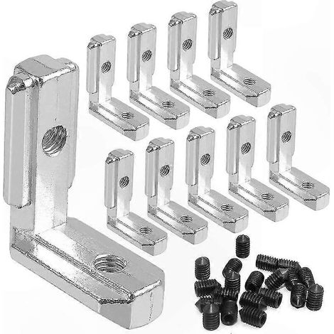 90°-L-Winkelverbinder für 8-mm-T-Nut-Profile, Innenverbinder für Aluminium-Rahmensysteme der Serie 3030, robuste Befestigung für die Konstruktionsmontage (1/5)
