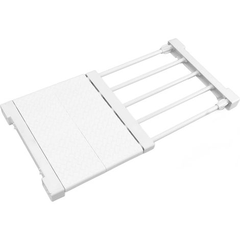 Étagère de Rangement Extensible pour Placard à Vêtements, Diviseurs de Garde-robe Réglables, Séparateur de Tension pour Armoire, Armoire, Salle de Bain, Cuisine, Bibliothèque (Longueur 30-40cm (1/5)