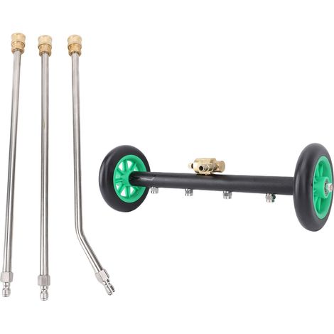 Kit de nettoyage de soubassement 17,7 po, 2,5 gal/min, 4 000 PSI, nettoyeur haute pression multifonctionnel à angle réglable (1/5)
