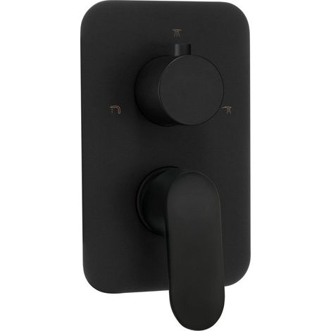 Elemento esterno per box miscelatore con leva finitura nera - Montain