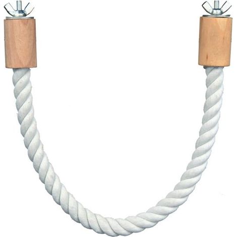 Cotton Perch S/M - Giocattolo multifunzionale per pappagalli di piccola e media taglia (1/3)