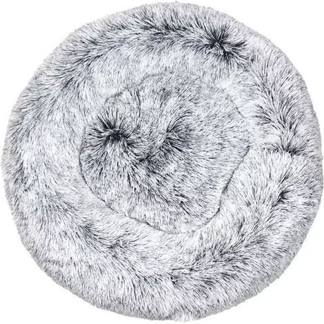 Lit pour chat, coussin moelleux, doux lavable pour chiens chats (dégradé gris, 50 cm), Enlé (1/4)