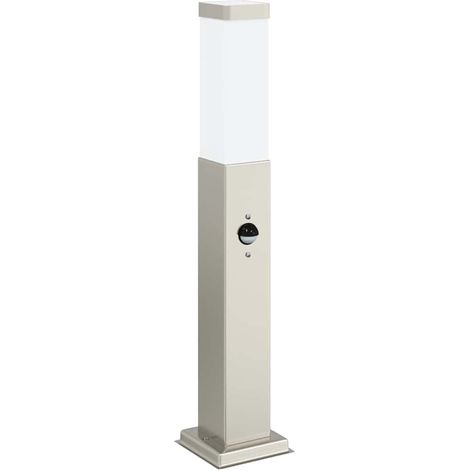 Baliza luminosa con sensor de 50 cm, acero inoxidable, IP44 vidaXL