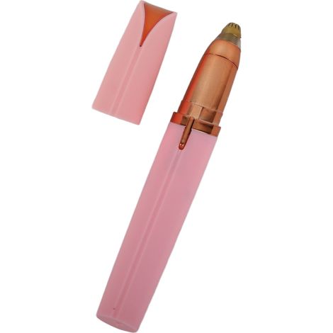 Tondeuse à sourcils électrique automatique pour femmes, outil de rasage et d'épilation rose (1/5)