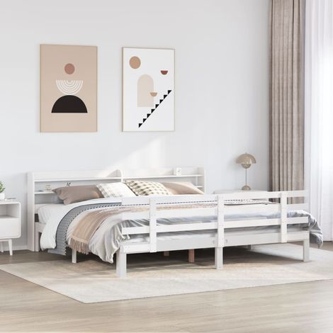 Estructura de cama con cabecero sin colchón  180x200 cm