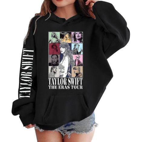 Fille Pullover à capuche 1989 Taylor Swift Concert Tenue Casual Kids 4-14 Ans Sweat Garçon Noir 12-13 Ans (1/5)
