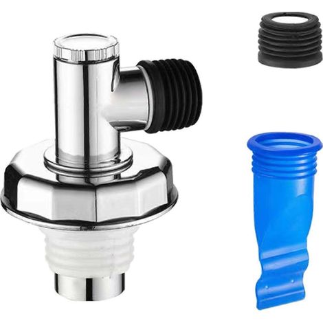 Anschluss für Bodenablaufschlauch zur Montage an Waschmaschinen, 1,5-Zoll-Winkelstück, Dichtung kompatibel mit Standard-PVC-Rohren. (1/5)