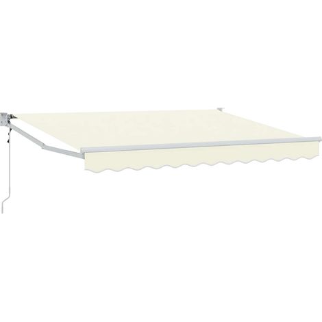 Markise Creme 2,5 x 2 m Polyester und Metall vidaXL
