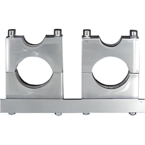 SUPPORT 2 LNB UNIVERSEL EN ALU 23/40 MM fixation tête antenne satellite parabole
