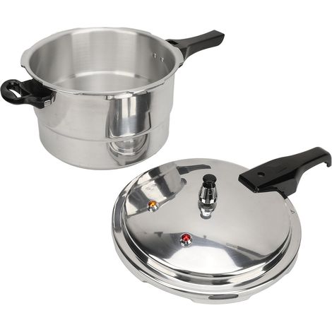 Autocuiseur polyvalent en aluminium avec plaque de cuisson à la vapeur pour cuisinière à gaz à induction 20 cm (1/5)
