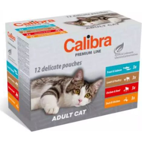 Calibra Cat Adult Cash Multipak Box 12x100G