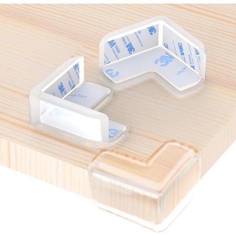 Protection Coin de Table, 12 Pièces Protections d’angles Transparent, Plus Grande Taille et Plus Forte adhérence, Doux (1/5)