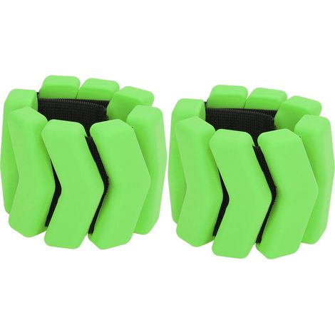 1 Paire de bracelets lestés en résine ajustables pour poignet et cheville, ceinture de musculation sportive verte (1/5)