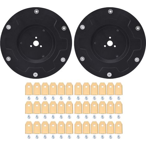 Disque de lame adapté à la tondeuse à gazon Mammotion LUBA1 AWD LUBA2, 165mm, remplacement robotique avec lames, 2 pièces