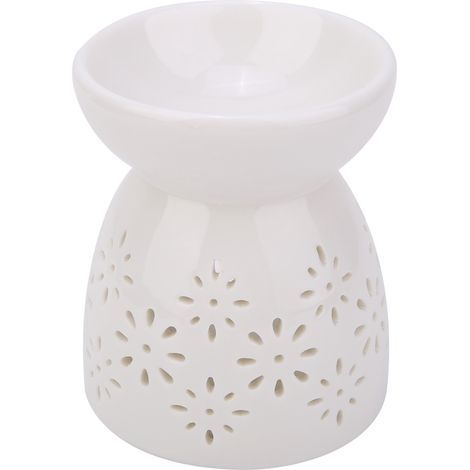 Lampe à parfum nocturne Céramique Essence d'huile fournière bougie encens d'aromathérapie poêle (1/5)